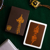 Ace Fulton's 10 Year Anniversary Tobacco Brown Playing Cards